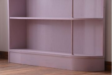 アンティーク家具　アンティークペイント　変わり型!かわいい飾り棚