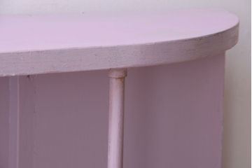 アンティーク家具　アンティークペイント　変わり型!かわいい飾り棚