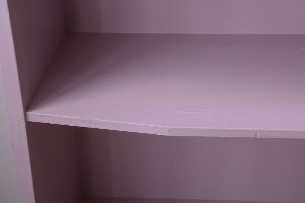 アンティーク家具　アンティークペイント　変わり型!かわいい飾り棚