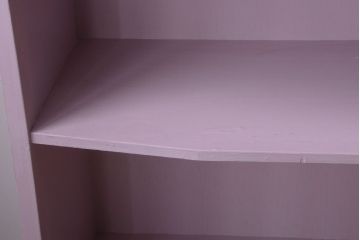 アンティーク家具　アンティークペイント　変わり型!かわいい飾り棚