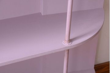 アンティーク家具　アンティークペイント　変わり型!かわいい飾り棚