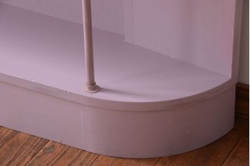 アンティーク家具　アンティークペイント　変わり型!かわいい飾り棚