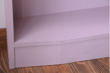 アンティーク家具　アンティークペイント　変わり型!かわいい飾り棚