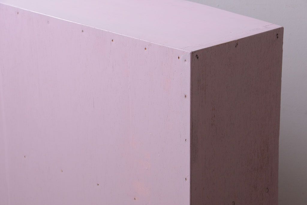 アンティーク家具　アンティークペイント　変わり型!かわいい飾り棚