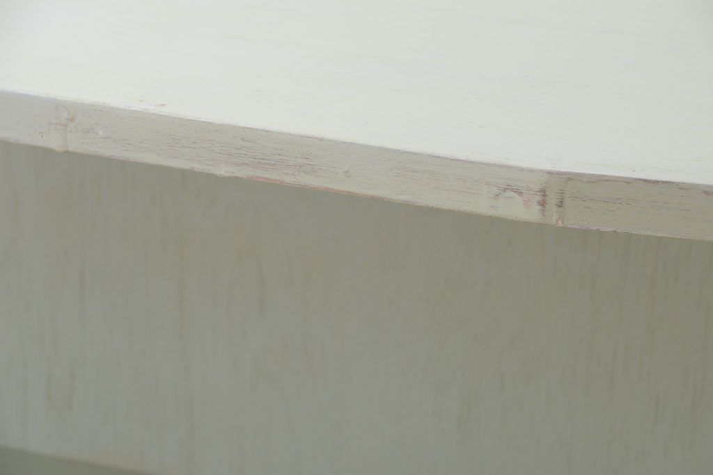 アンティーク家具　アンティークペイント　変わり型!爽やかな飾り棚