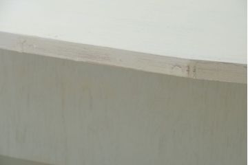 アンティーク家具　アンティークペイント　変わり型!爽やかな飾り棚