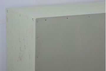 アンティーク家具　アンティークペイント　変わり型!爽やかな飾り棚