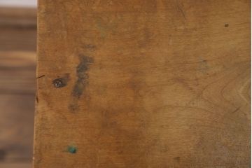 ヴィンテージ家具　ビンテージ　古い木のレトロな角スツール(3)