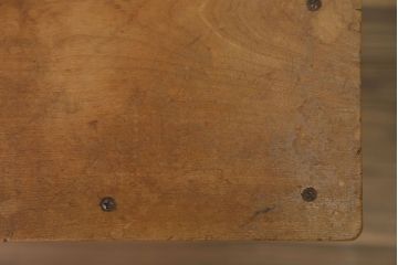 ヴィンテージ家具　ビンテージ　古い木のレトロな角スツール(3)