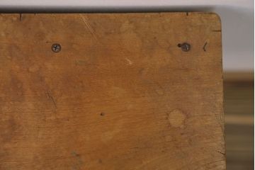 ヴィンテージ家具　ビンテージ　古い木のレトロな角スツール(3)