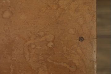 レトロ家具　昭和レトロ　古い木のノスタルジックな角スツール(1)