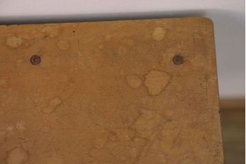 レトロ家具　昭和レトロ　古い木のノスタルジックな角スツール(1)