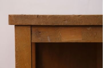 ヴィンテージ家具　ビンテージ　古い木のレトロな角スツール2脚セット