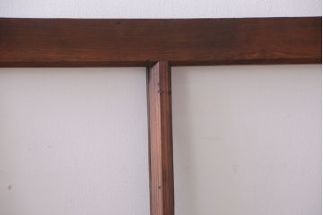 和製アンティーク　古い木のシンプルなガラス戸4枚セット(窓)(2)