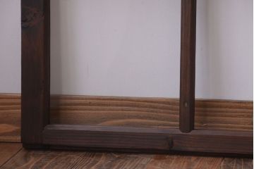 和製アンティーク　古い木のシンプルなガラス戸4枚セット(窓)(2)