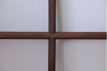 和製アンティーク　古い木のシンプルなガラス戸4枚セット(窓)(3)