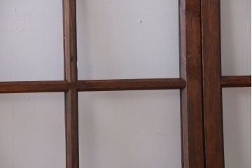 和製アンティーク　古い木のシンプルなガラス戸4枚セット(窓)(3)