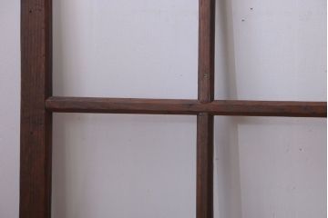 和製アンティーク　古い木のシンプルなガラス戸4枚セット(窓)(3)