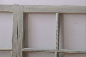 アンティークペイント　爽やかなガラス戸3枚セット(窓)