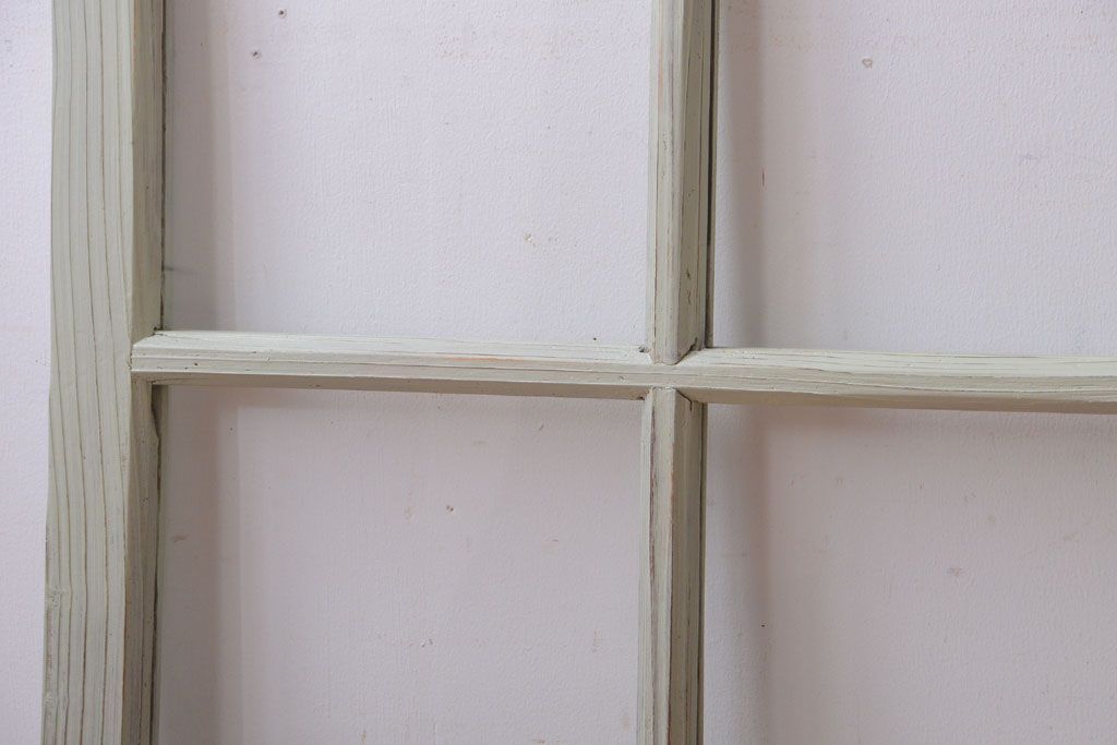 アンティークペイント　爽やかなガラス戸3枚セット(窓)