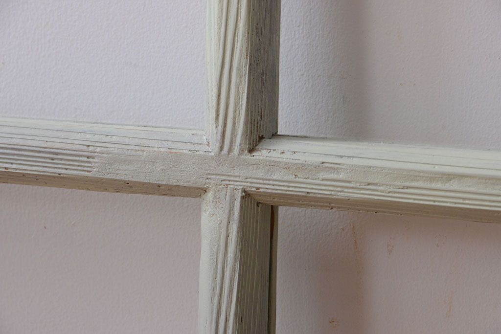 アンティークペイント　爽やかなガラス戸3枚セット(窓)