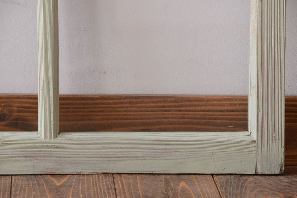 アンティークペイント　爽やかなガラス戸3枚セット(窓)