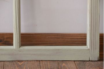 アンティークペイント　爽やかなガラス戸3枚セット(窓)