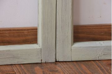 アンティークペイント　爽やかなガラス戸3枚セット(窓)