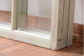 アンティークペイント　爽やかなガラス戸3枚セット(窓)