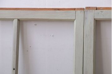 アンティークペイント　爽やかなガラス戸3枚セット(窓)