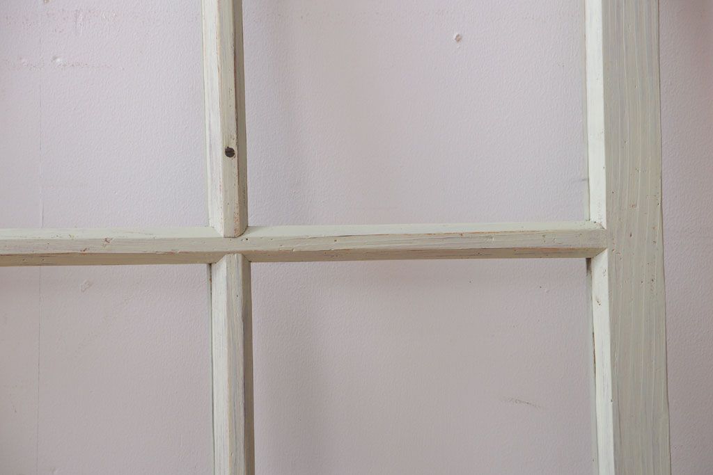 アンティークペイント　爽やかなガラス戸3枚セット(窓)