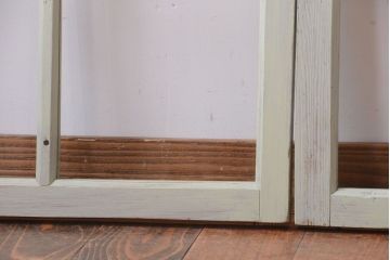 アンティークペイント　爽やかなガラス戸3枚セット(窓)