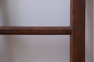 和製アンティーク　古い木のシンプルなガラス戸(窓)