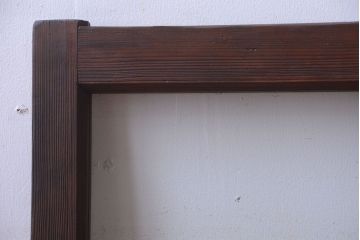 和製アンティーク　古い木のシンプルなガラス戸(窓)