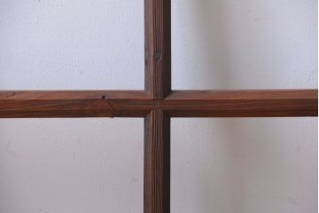 和製アンティーク　古い木のシンプルなガラス戸(窓)