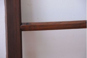 和製アンティーク　古い木のシンプルなガラス戸(窓)