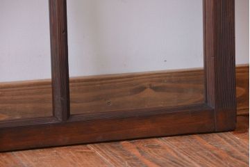 和製アンティーク　古い木のシンプルなガラス戸(窓)