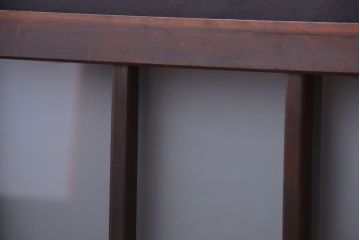 和製アンティーク　すりガラス使用!古い横長ガラス戸(窓)