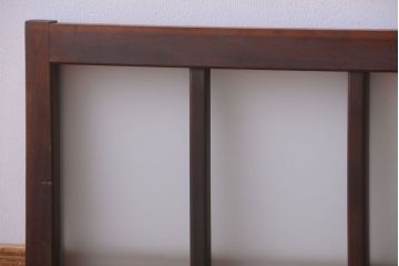 和製アンティーク　すりガラス使用!古い横長ガラス戸(窓)