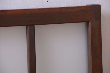 和製アンティーク　すりガラス使用!古い横長ガラス戸(窓)