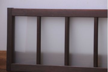 和製アンティーク　すりガラス使用!古い横長ガラス戸2枚セット(窓)