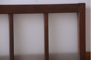 和製アンティーク　すりガラス使用!古い横長ガラス戸2枚セット(窓)(2)