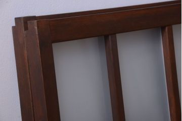 和製アンティーク　すりガラス使用!古い横長ガラス戸2枚セット(窓)(2)