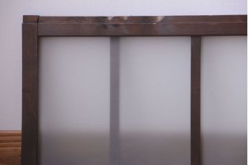 和製アンティーク　すりガラス使用!古い横長ガラス戸2枚セット(窓)(2)