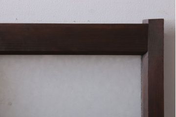 和製アンティーク　結霜ガラス入り!モダンなガラス戸2枚セット(窓)