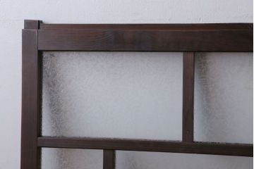 和製アンティーク　結霜ガラス入り!モダンなガラス戸2枚セット(窓)