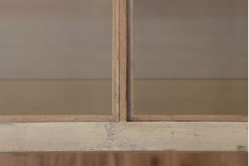 ヴィンテージ家具　昭和レトロ　鉄脚付きビンテージガラスケース(ショーケース)