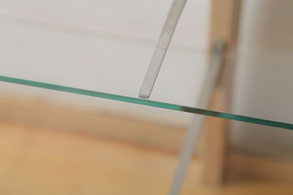 ヴィンテージ家具　昭和レトロ　鉄脚付きビンテージガラスケース(ショーケース)