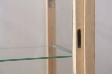 ヴィンテージ家具　昭和レトロ　鉄脚付きビンテージガラスケース(ショーケース)