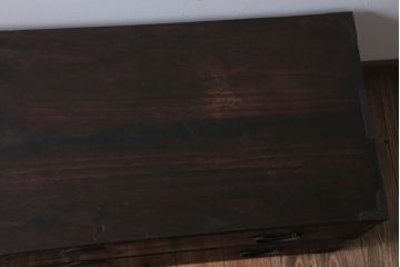 アンティーク家具　古民具・骨董　シンプルなアンティーク時代箪笥テレビボード(ローボード)(1)